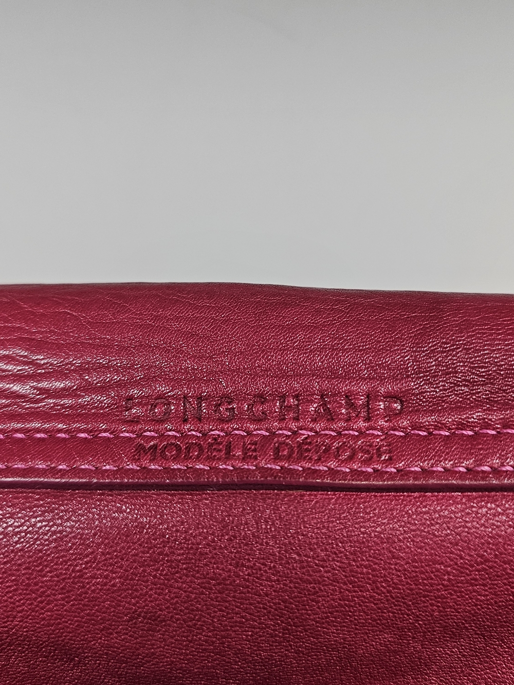 Longchamp Le Pliage Cuir Large Pink Leather Tote - Picture 13 of 16
